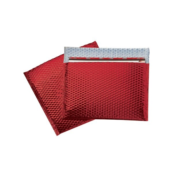 Bsc Preferred 13 3/4 x 11'' Red Glamour Bubble Mailers, 48PK BUY03998280 - main